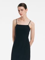Back Twisted Spaghetti Strap Dress With Detachable Bra Pads GOELIA
