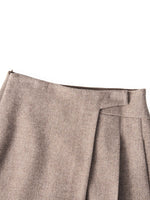 [Preview] Washable Cashmere Wool Blend Women Skirt GOELIA