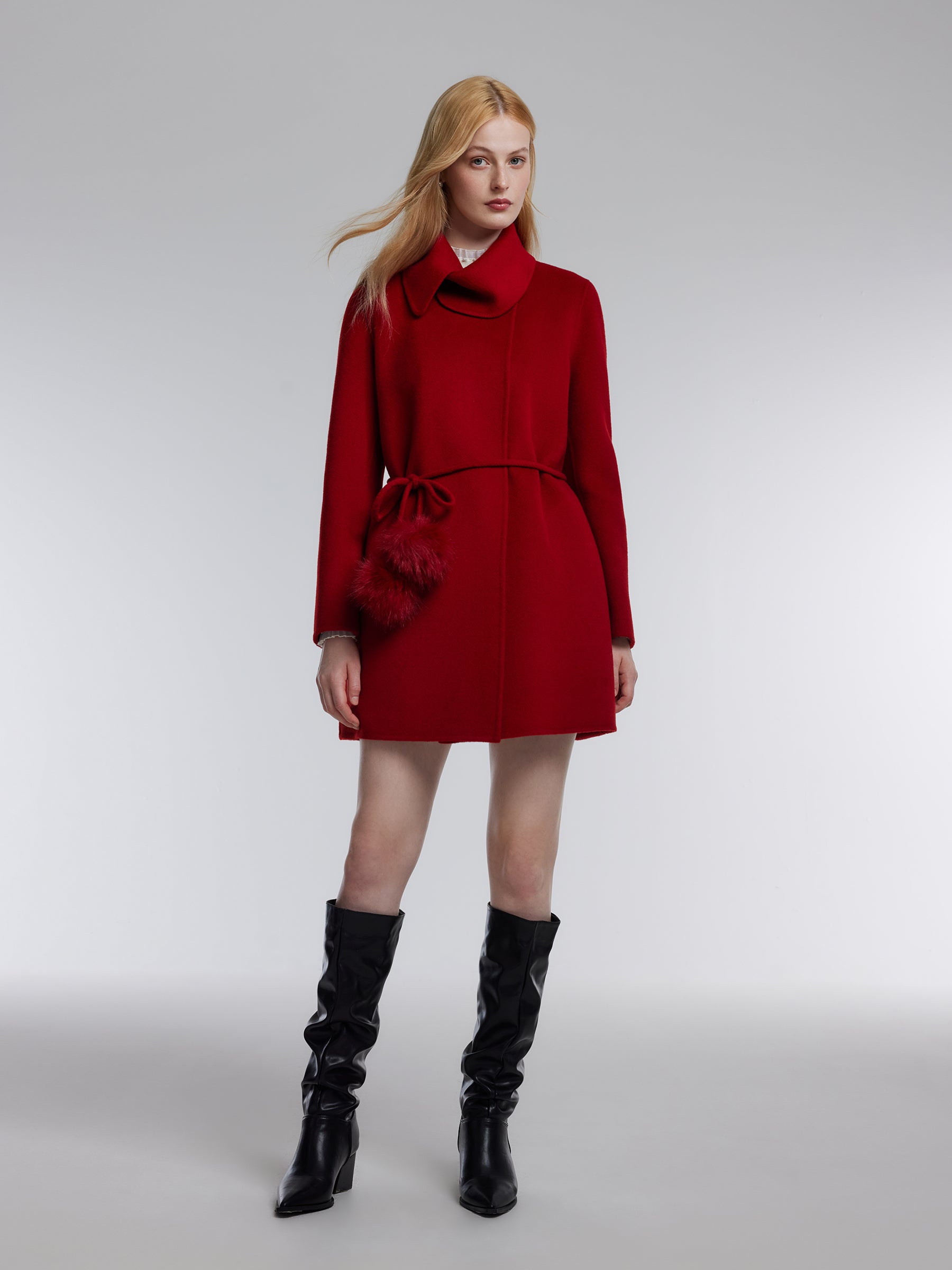 [Preview] Double-Faced Tencel Wool Blend Women Coat GOELIA