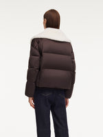 Teddy Collar Goose Down Crop Jacket GOELIA