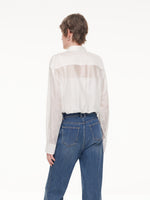 Tencel Blend Mock Layered Women Shirt GOELIA