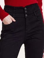 High-Waisted Slight Flared Women Pants GOELIA