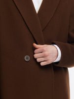 Cashmere Wool Blend Double-Faced Women Coat GOELIA