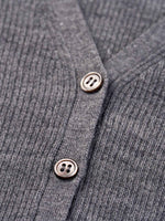 Wool Blend Ribbon V-Neck Women Cardigan GOELIA