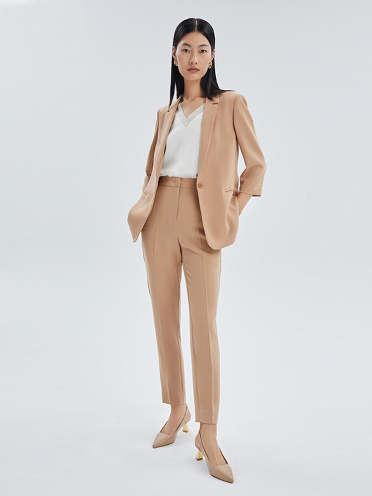 Acetate Ankle Length Pants GOELIA