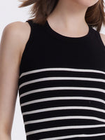 Acetate Cotton Knitted Striped Tank Top GOELIA