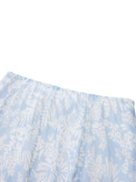 10MM Mulberry Silk Floral Print Women Skirt With Scrunchie GOELIA