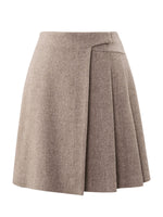 [Preview] Washable Cashmere Wool Blend Women Skirt GOELIA