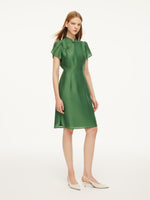 Tencel Blend Women Qipao Mini Dress GOELIA