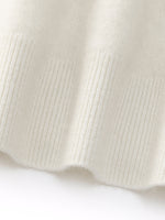 Brushed Cashmere Wool Tank And Mock Neck Knit Top Two-Piece Set GOELIA
