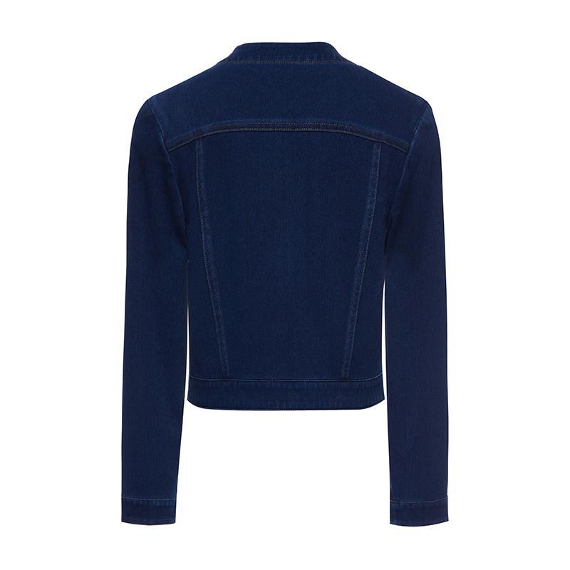 Knitted Denim Cotton Short Jacket GOELIA