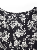 Floral Print Twist Front Women Midi Dress GOELIA