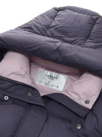 Color Block Goose Down Jacket With Detachable Hood GOELIA
