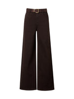 Cotton Denim Straight Leg Women Jeans With Belt GOELIA