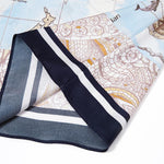 19 Momme Silk Map Printed Skirt GOELIA