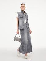 [Preview] Lyocell Cotton Blend Denim Women Vest GOELIA