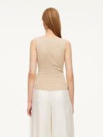 Square Neck Women Knit Tank Top GOELIA