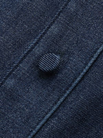 Denim Stretch Women Maxi Shirt Dress GOELIA