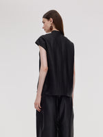16MM Xiang Yun Silk Women Cap Sleeve Top GOELIA