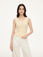 Cotton Mulberry Silk Blend Women Tank Top GOELIA