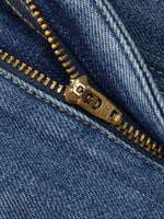 [Preview] 100% Cotton Denim Fleece Lined Women Curved Jeans GOELIA