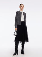 Mohair Wool Blend Sequins Women Cardigan GOELIA
