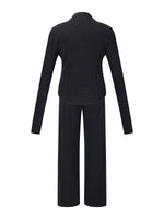 [Preview] Double-Brushed Stretch Zip Jacket And Pants Two-Piece Set GOELIA
