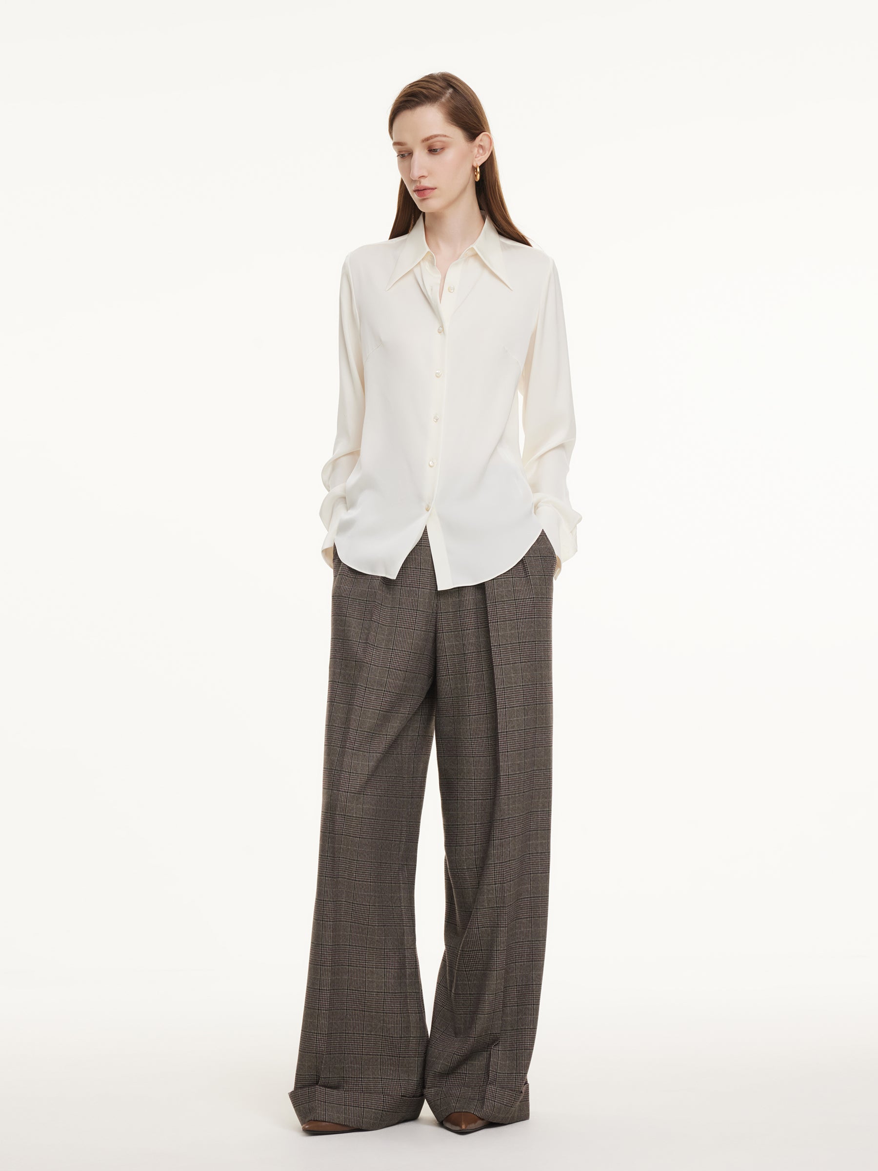 22MM Mulberry Silk Women H-Line Shirt GOELIA