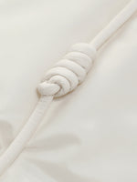 [Preview] Drawstring Waist Hooded Goose Down Overcoat GOELIA