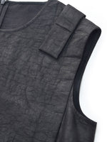 18MM Gambiered Canton Gauze Women Sleeveless Mini Dress GOELIA