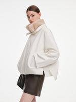 [Preview] Parka Jacket And Faux Fur Collar Puffer Vest Two-Piece Set GOELIA