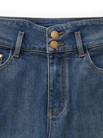 Denim Women High-waisted Straight Leg Jeans GOELIA