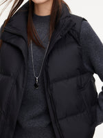 Stand Collar Zip-Up Goose Down Vest GOELIA