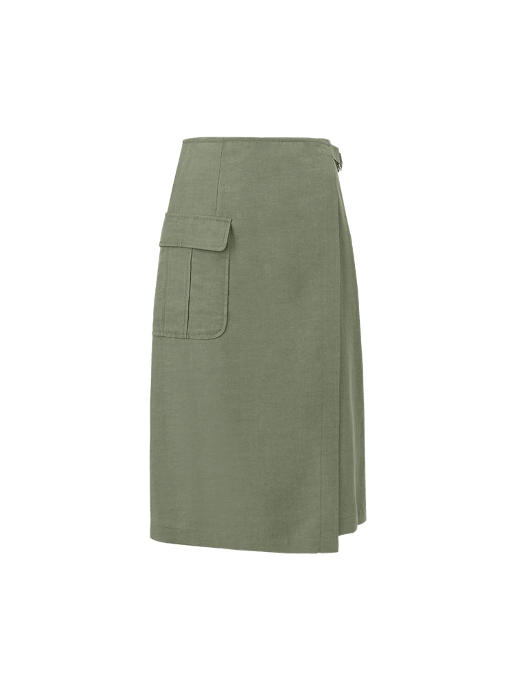 A-Line Wrapped Women Half Skirt GOELIA