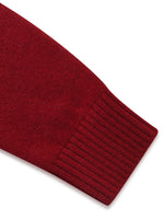 Wool Jacquard Mock Neck Women Sweater GOELIA