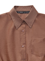 Tencel Blend Mock Layered Women Shirt GOELIA