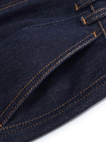 100% Cotton Denim Women Midi Skirt GOELIA