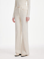 [Preview] Soft Brushed Denim Women Flared Jeans GOELIA