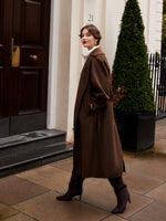 Cashmere Wool Double-Faced Women Wrap Overcoat GOELIA