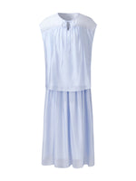 Loose Fit Cap Sleeve Top And A-Line Skirt Two-Piece Set GOELIA