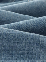 100% Cotton Denim Women Curved Leg Jeans GOELIA