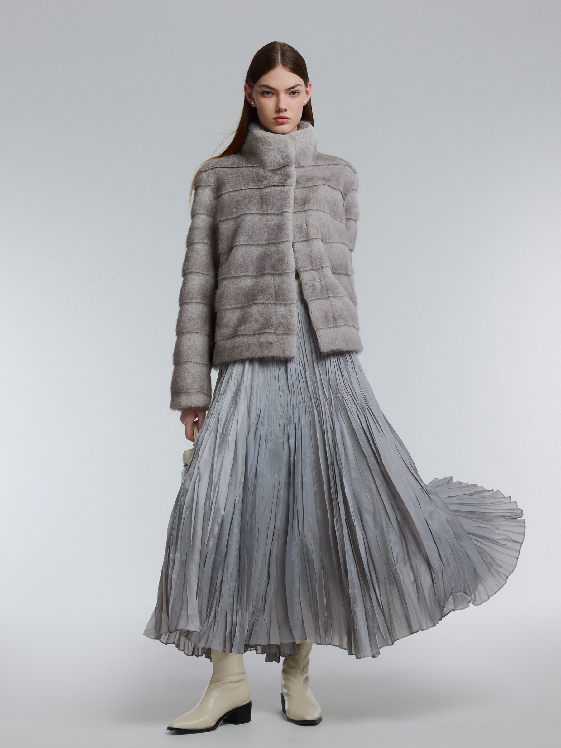 [Preview] Sheared Faux Fur Women Coat GOELIA