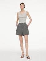 [Preview] Triacetate Blend Women A-Line Shorts GOELIA