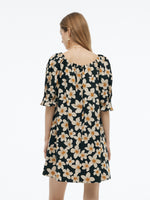 Cotton Floral Print Convertible Neckline Women Tunic Top GOELIA