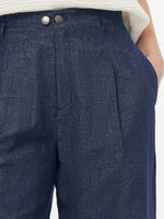 Denim Adjustable Waist Women Straight-Leg Jeans GOELIA