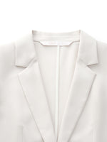 Acetate Blend 3/4 Sleeve Women Blazer GOELIA