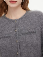 [Preview] 100% Brushed Cashmere Women Cardigan GOELIA