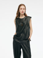 16MM Xiang Yun Silk Women Asymmetric Tank Top GOELIA