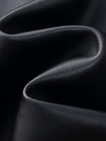 PU Leather Embroidered Trim Women Cropped Jacket GOELIA