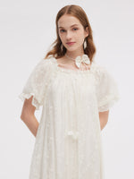Tencel Blend Embroidered Women Maxi Dress GOELIA